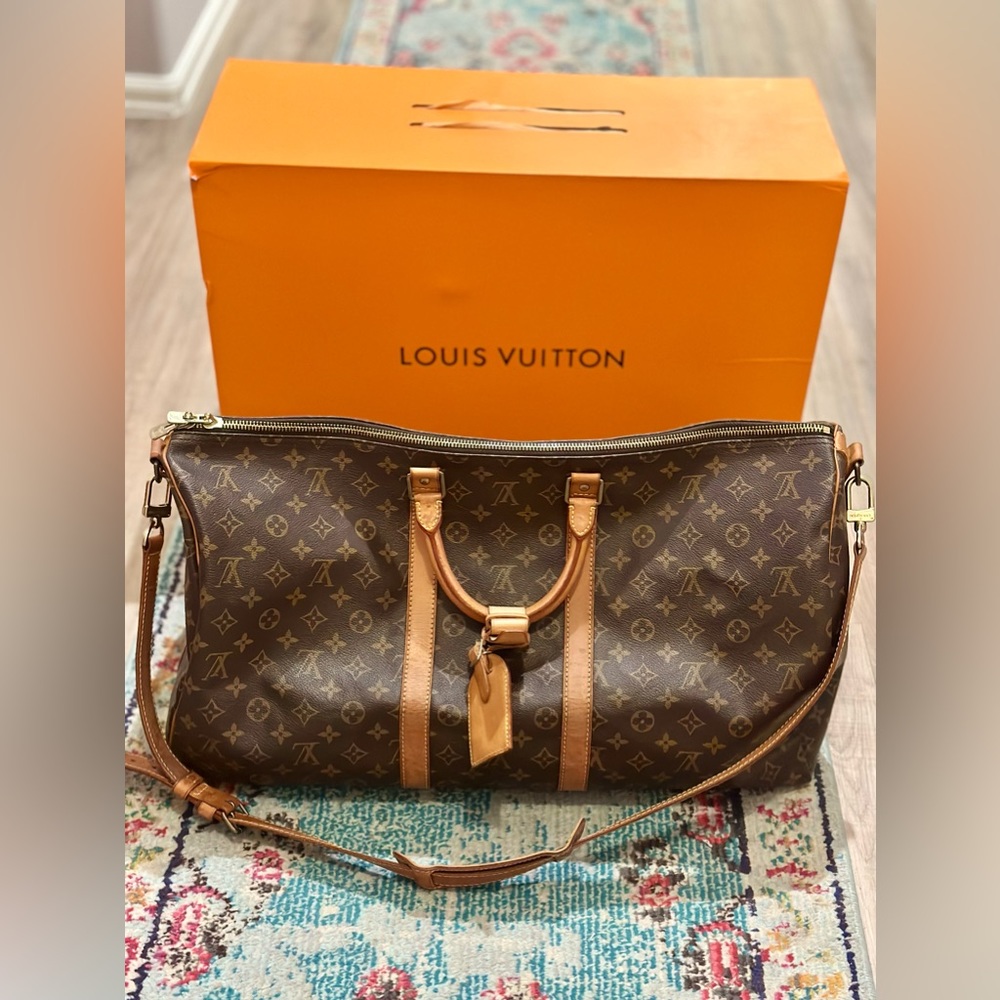 SOLD Louis Vuitton Keepall 55 Bandouliere - Picture 15 of 16